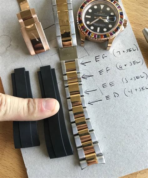 how to adjust rolex bracelet size|rolex oysterflex size chart.